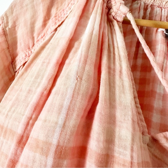 Anthropologie Pilcro and the Letterpress The Bette Babydoll Blouse Peach S - Picture 7 of 12